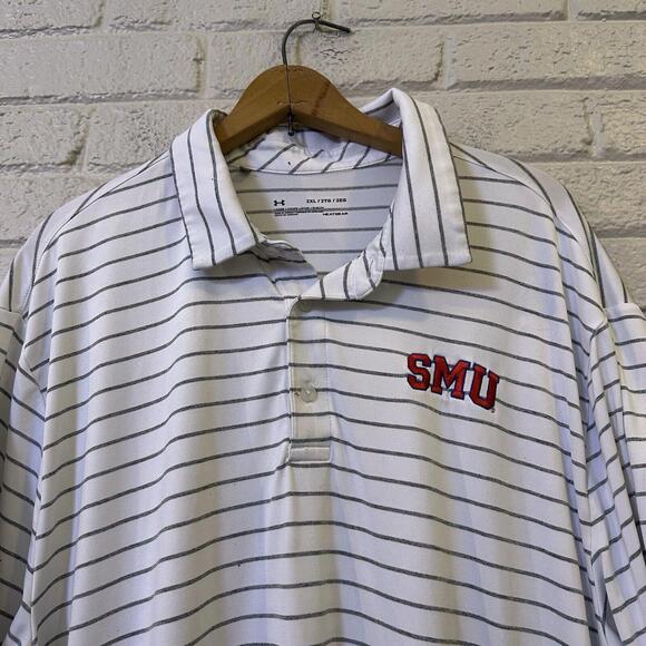 Under Armour Heat Gear SMU Gray Polo Shirt‎ - XXL - Picture 1 of 3